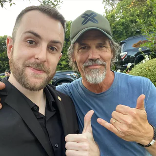 Frankie Foti with Josh Brolin in Los Angeles